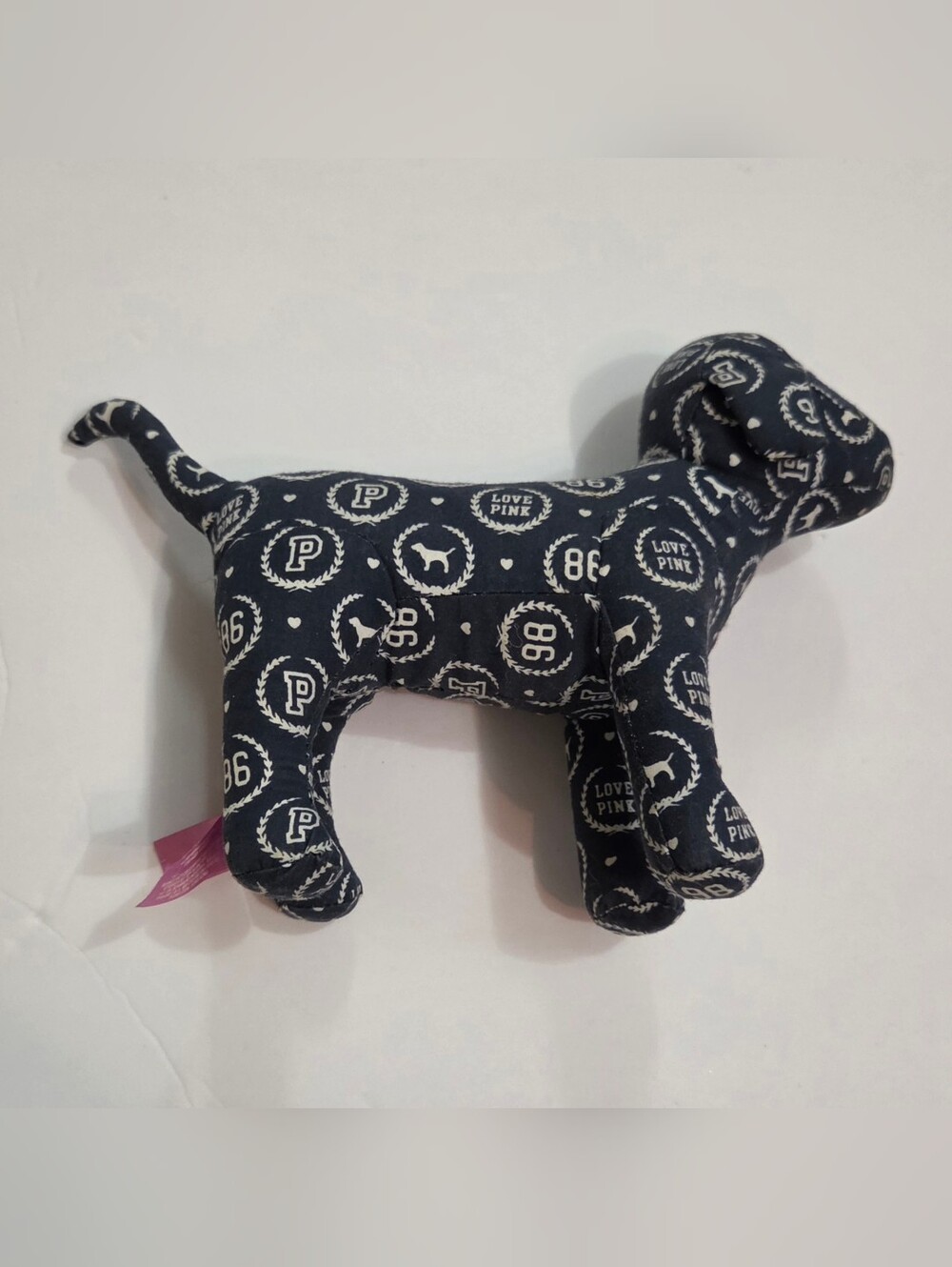 Victoria's Secret PINK Victoria's Secret Navy Patterned Dog Plush Décor - Picture 3 of 12